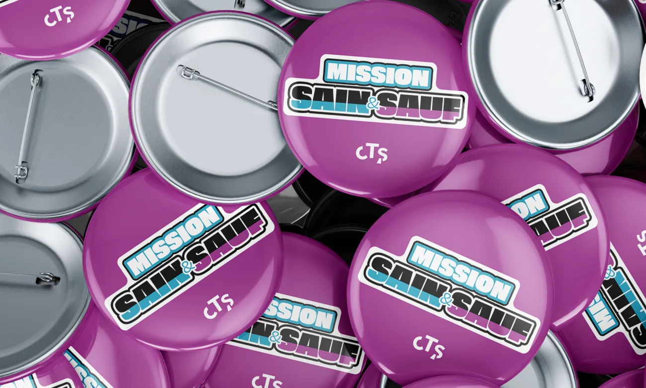 Badges CTS Mission Sain&Sauf