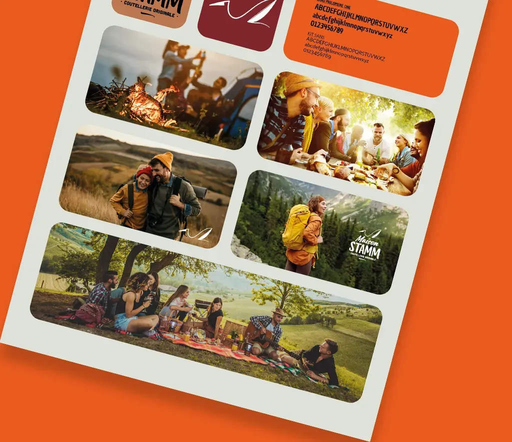 Maison STAMM charte graphique nouvelle identité