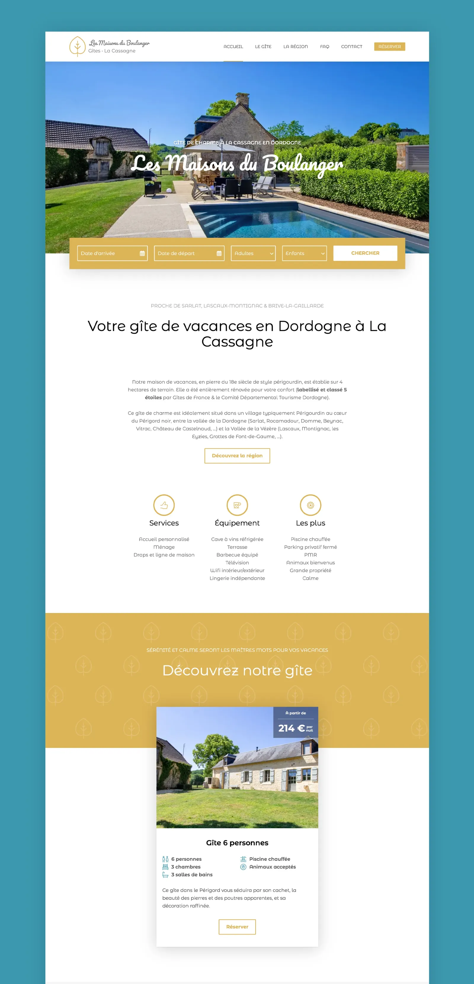 Les Maisons du Boulanger - Réservation de gîte en ligne