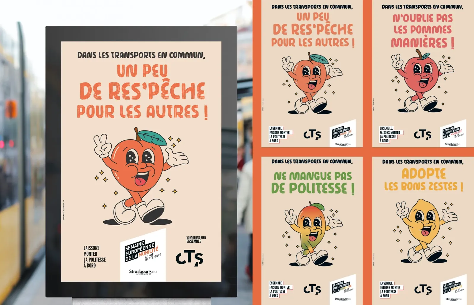 Un peu de res'pêche pour les autres / N'oublie pas les pommes manières / Ne mangue pas de politesse