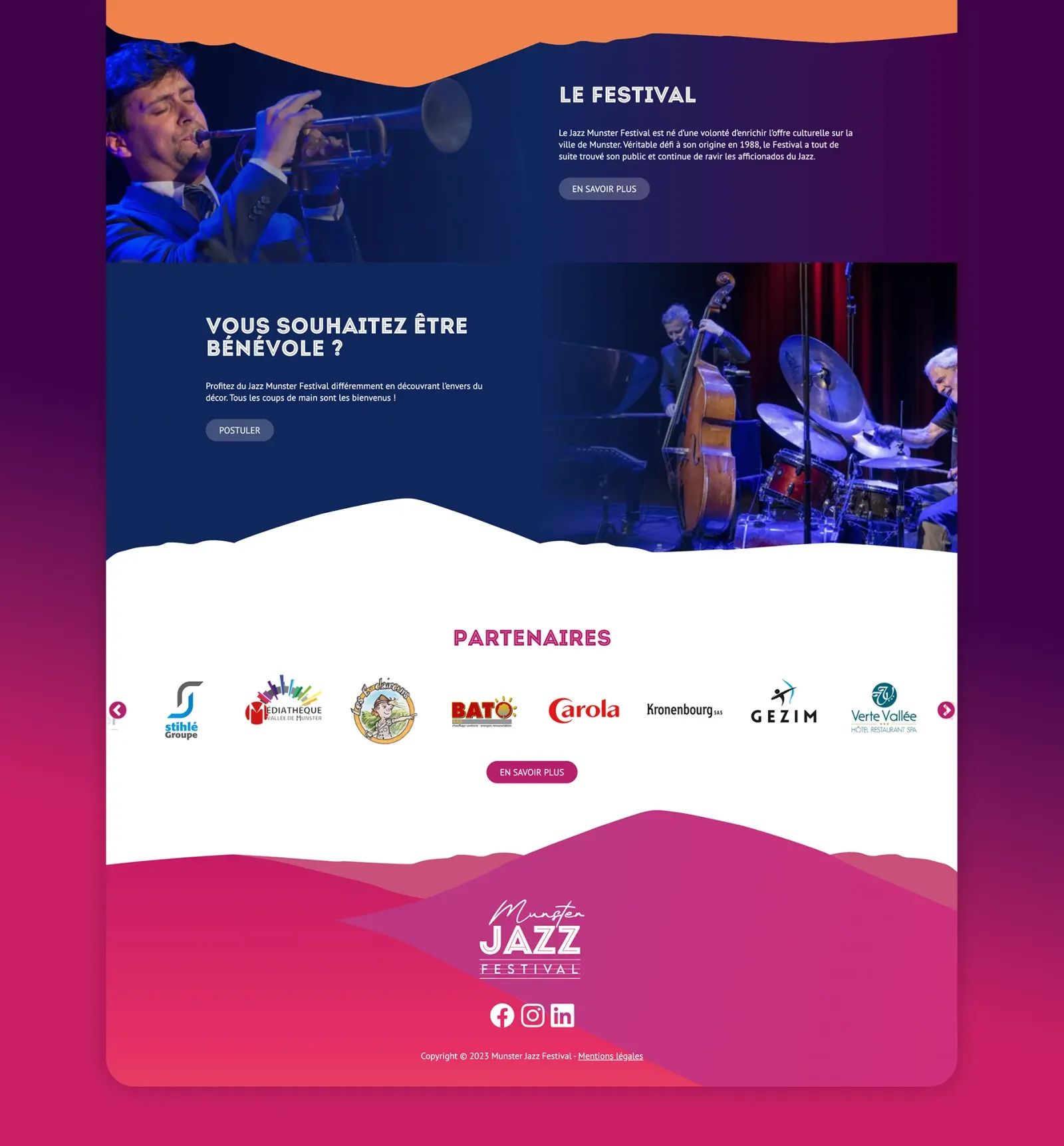 Site internet Munster Jazz Festival