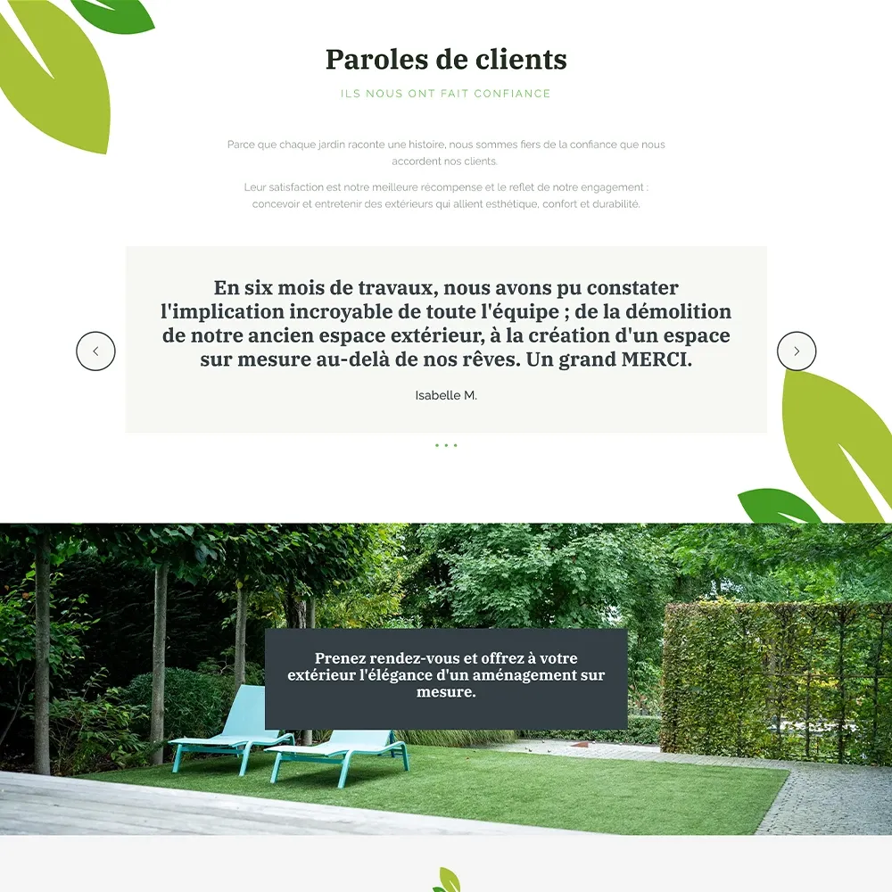 Témoignages clients Uni-Vert