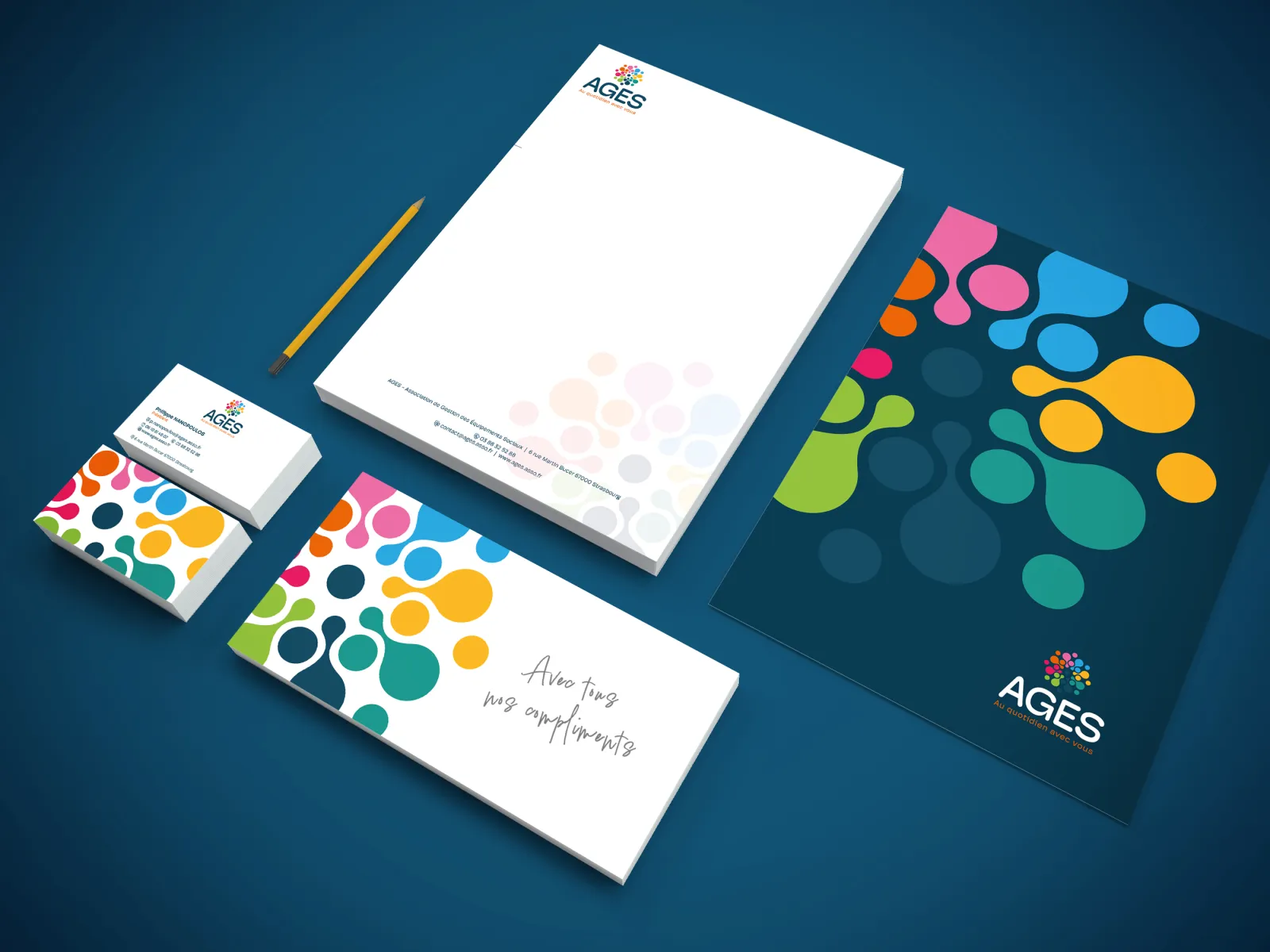 AGES nouvelle identité graphique déclinaison épistolaire