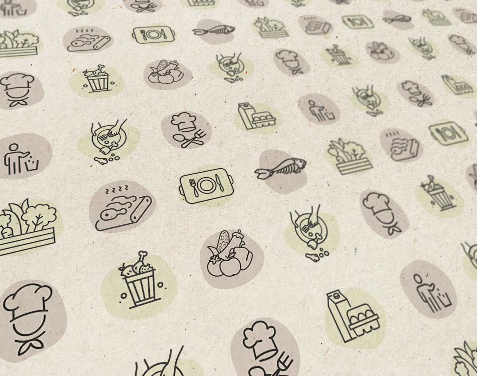 Déclinaisons de pictogrammes pour le site internet RECYBIO