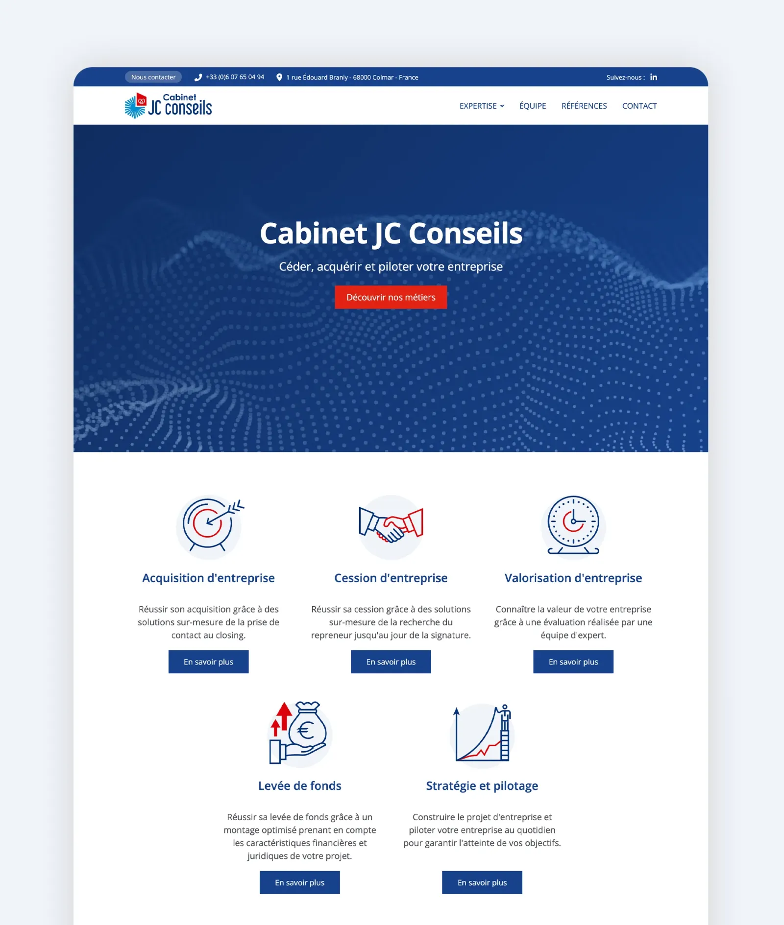JC Conseils Homepage