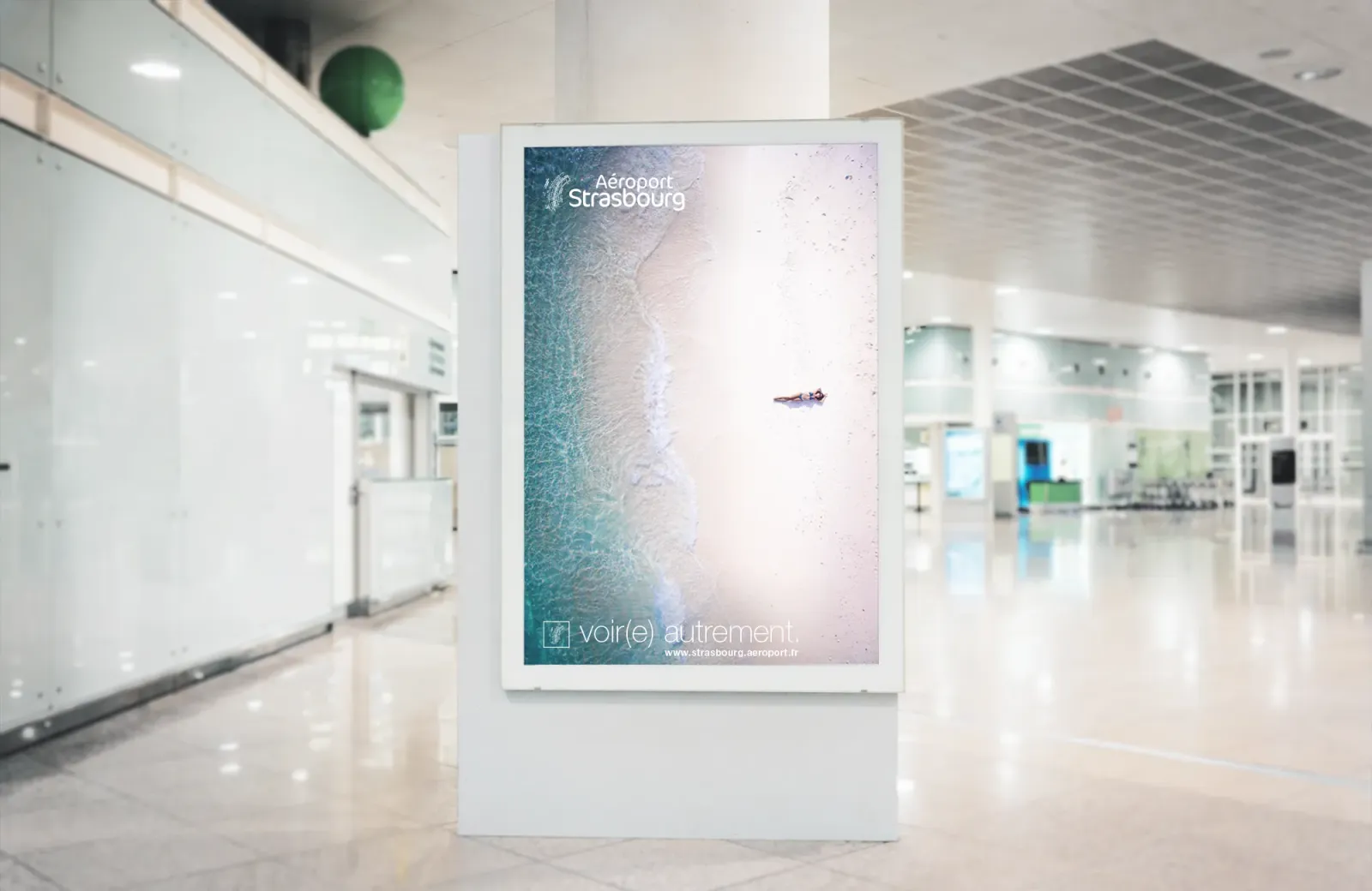 Affichage MUPI Hall aéroport