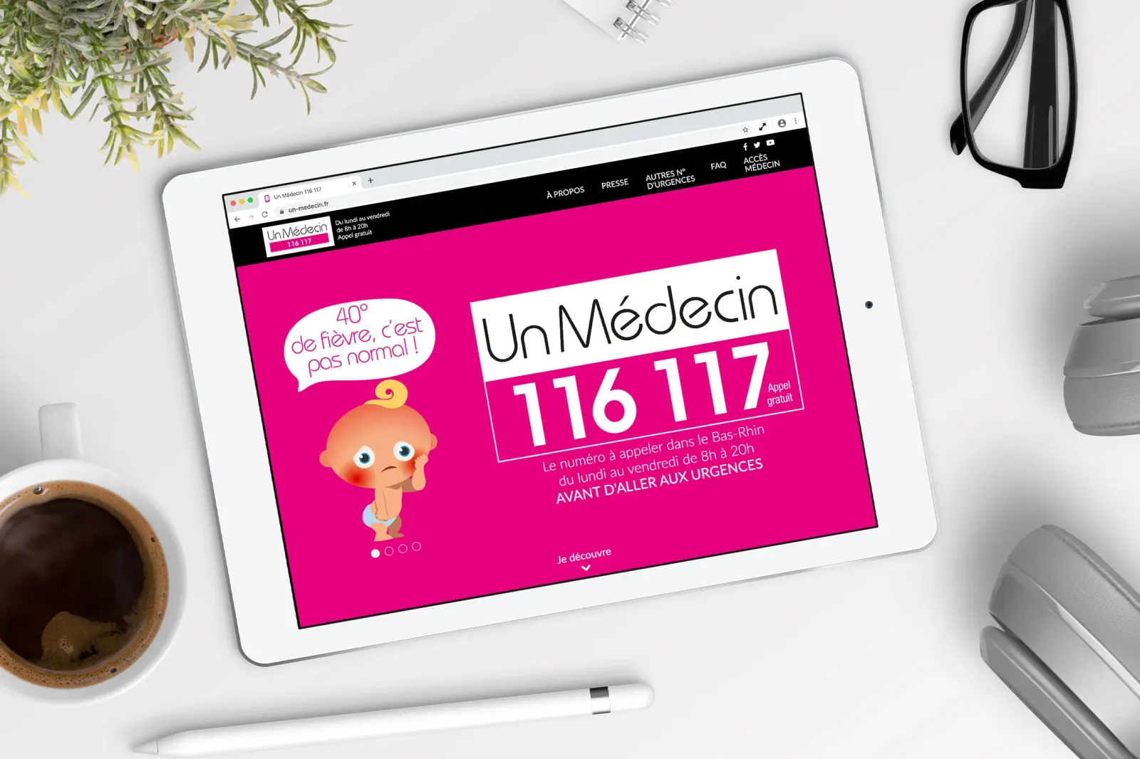 Site internet Un Médecin 116 117