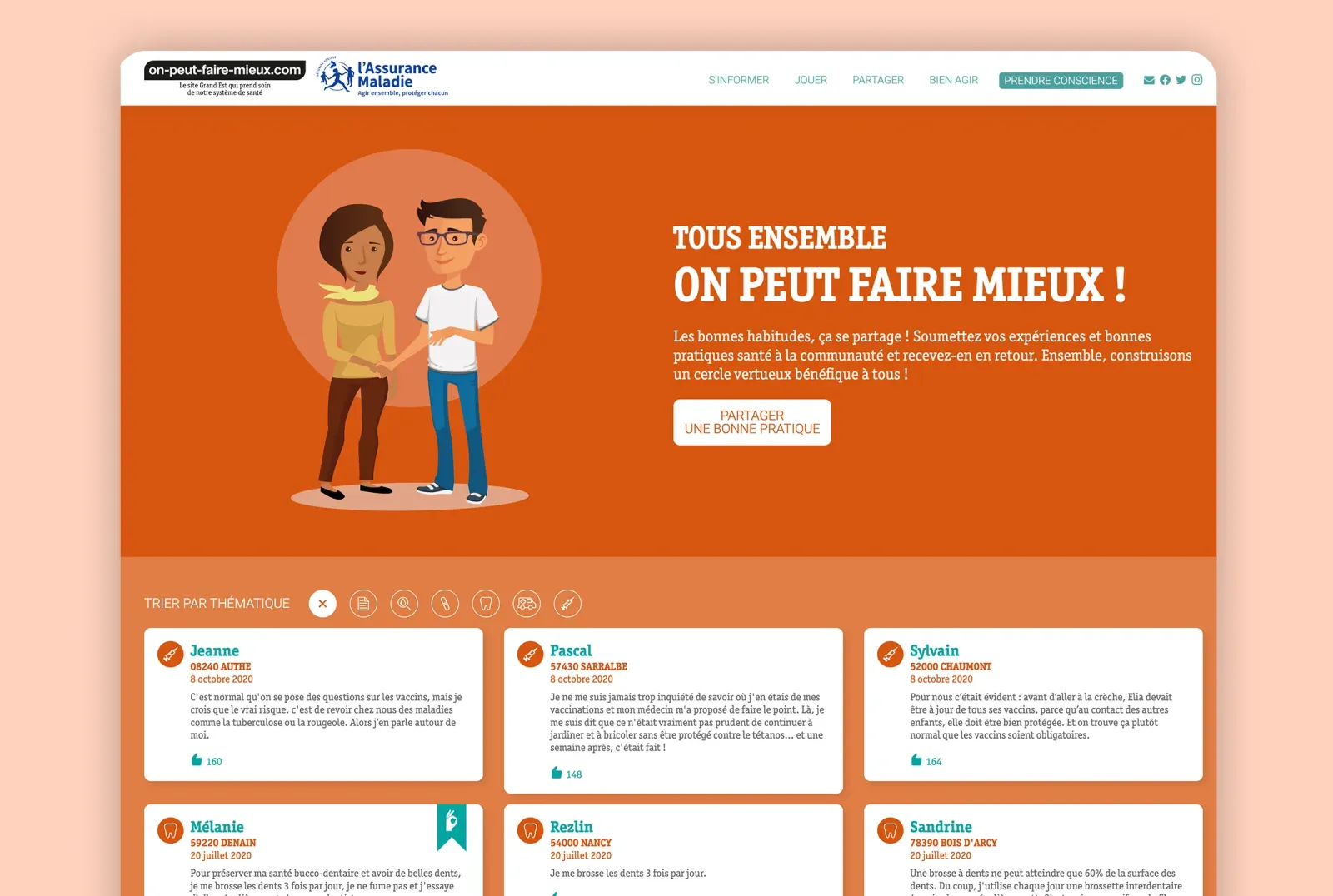Partager les bonnes pratiques sur on-peut-faire-mieux.com