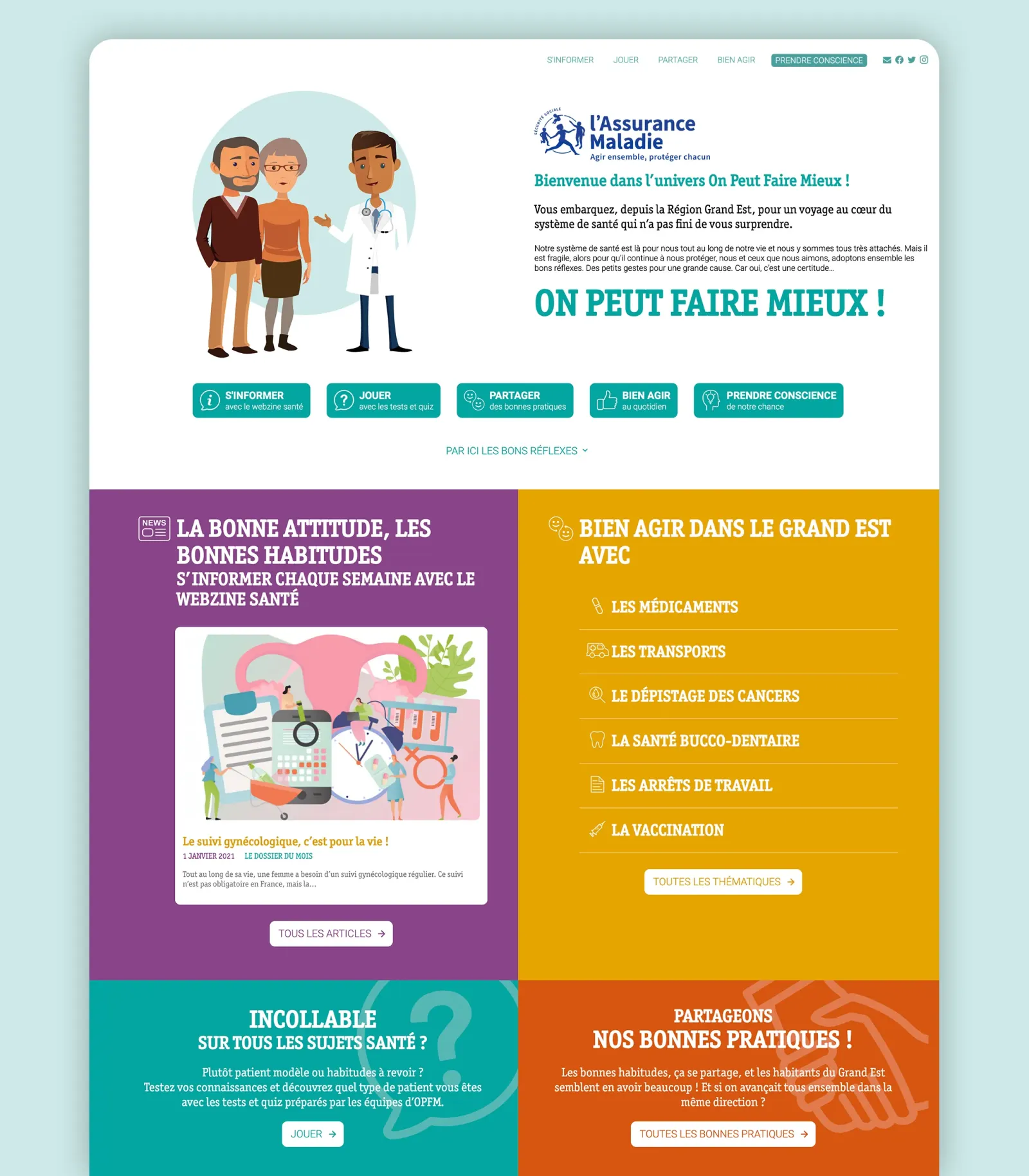 Site internet Homepage on-peut-faire-mieux.com