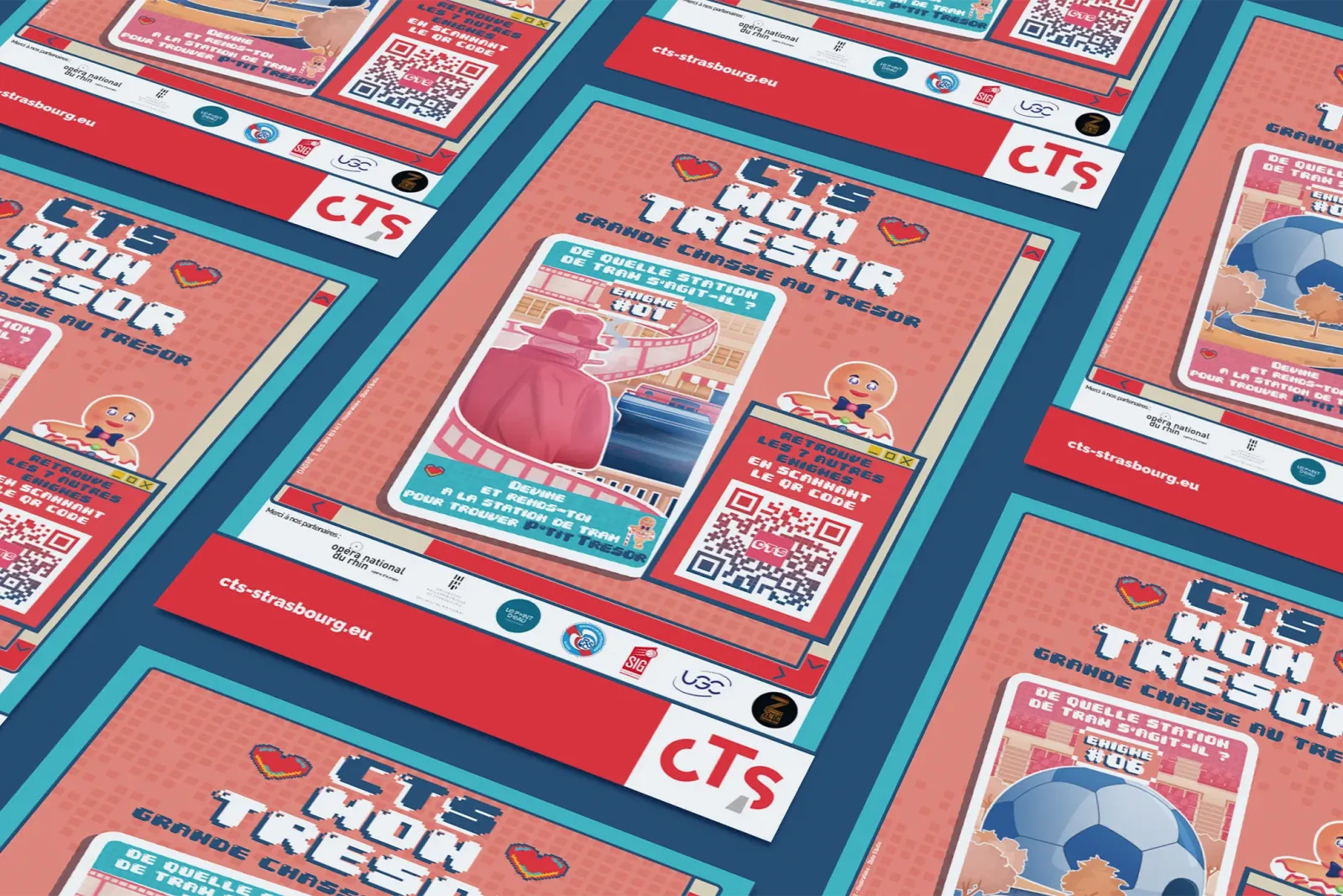 Affiches jeu chasse au trésor voeux CTS 2022