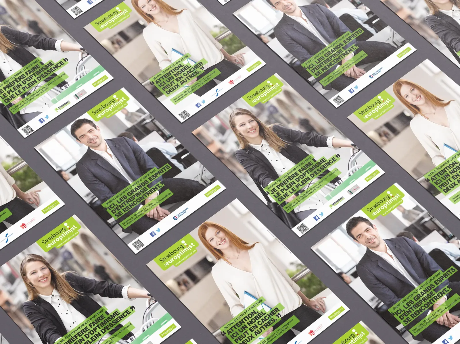 Autres affiches Strasbourg the Europtimist pour la promotion du territoire 