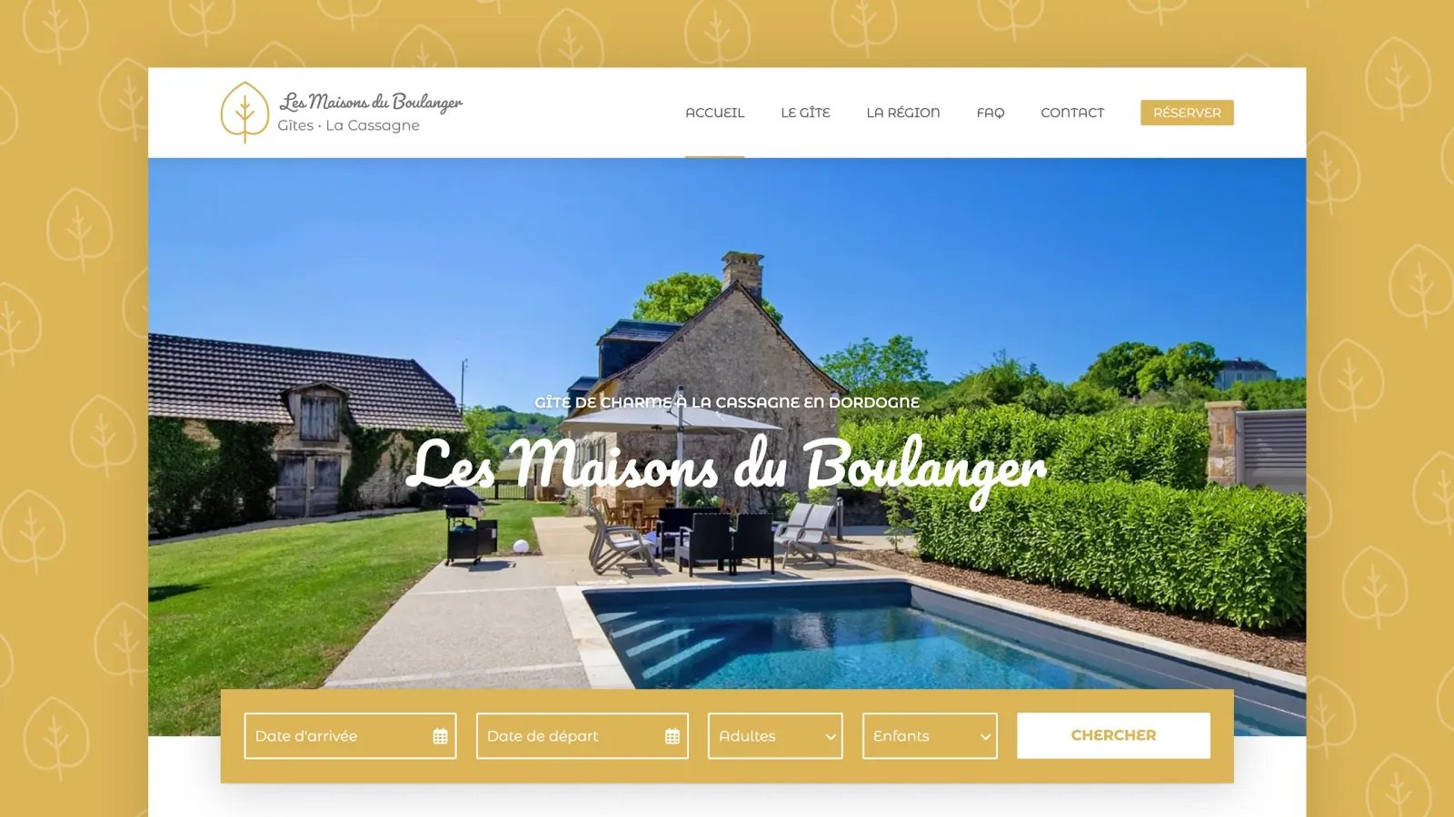 Les Maisons du Boulanger Site internet de réservation de gîte