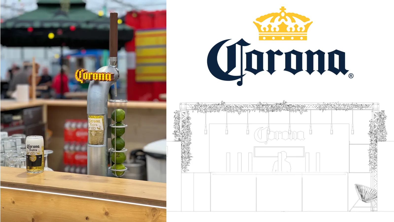 Conception Stand pour Corona (ABInBev)