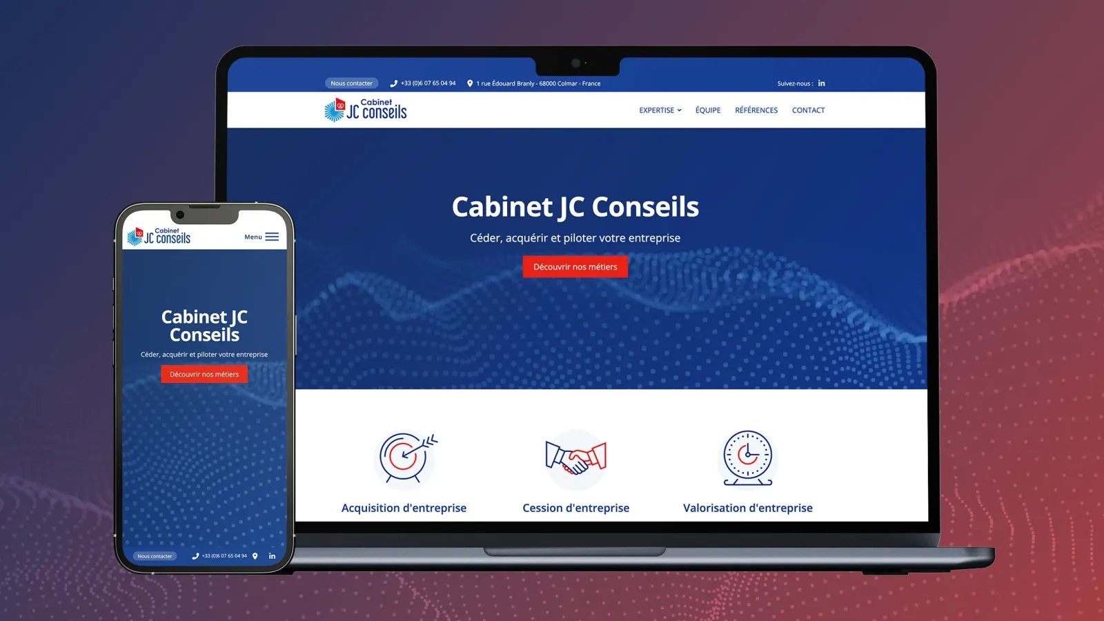 JC Conseils site internet responsive