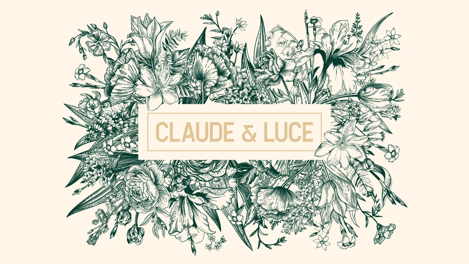 Création de l'identité de marque Claude & Luce