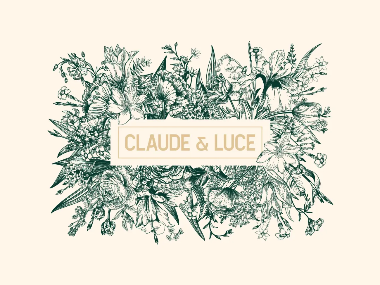 Création de l'identité de marque Claude & Luce