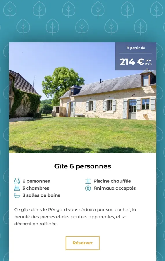 Gîte Les Maisons du Boulanger Réservation en ligne